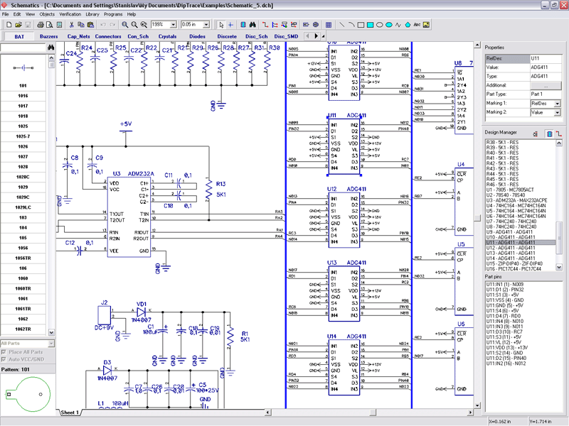diptrace pcb push text to other side