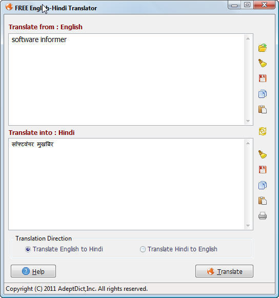 FREE English-Hindi Translator latest version - Get best Windows software