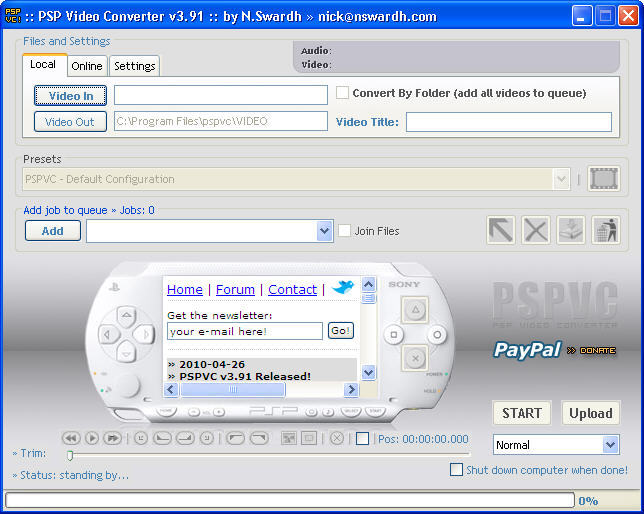 how to convert video files to psp