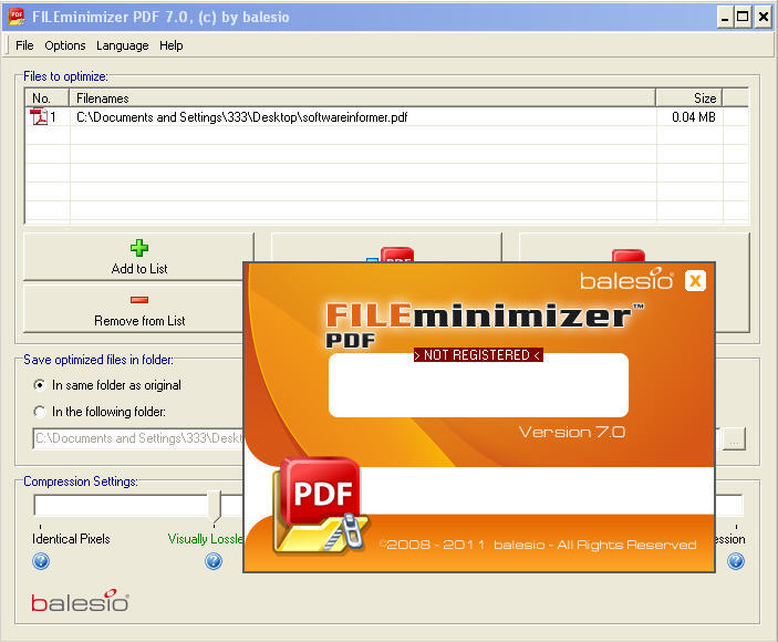 balesio file minimizer