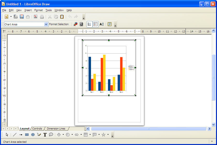 Точечная диаграмма libreoffice