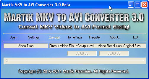 free mkv converter to avi