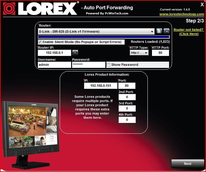 lorex easy connect auto port forwarding wizard