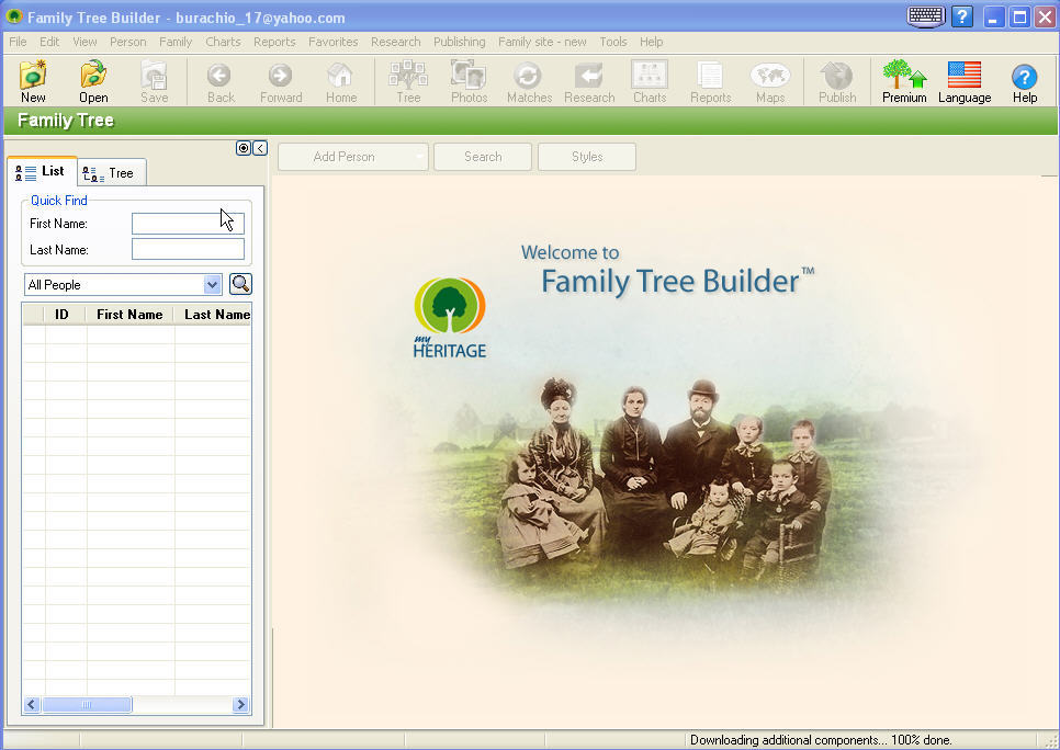 offline family tree builder