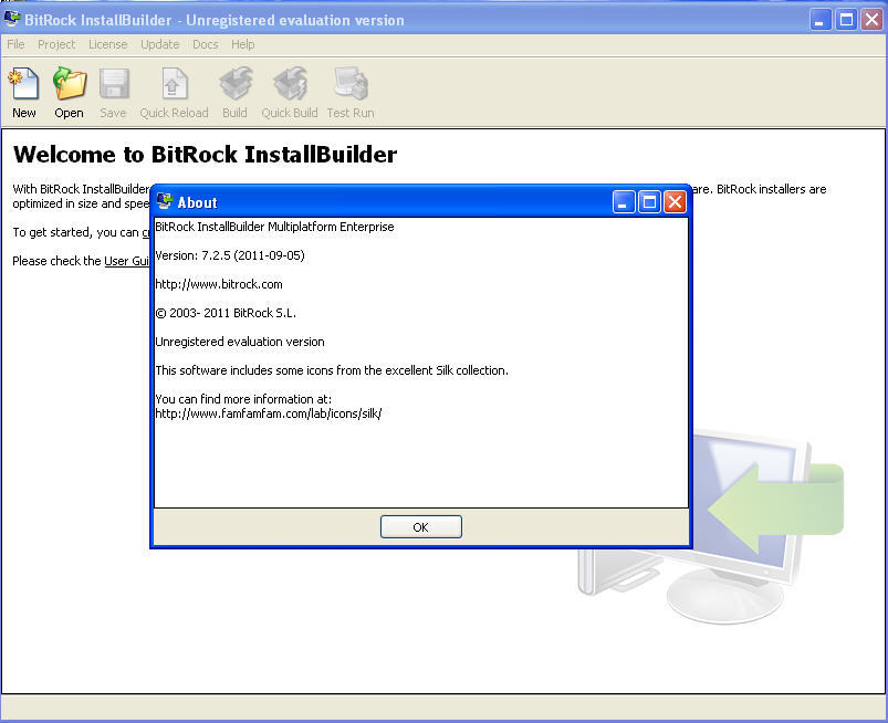 bitrock installbuilder remove evaluation warning
