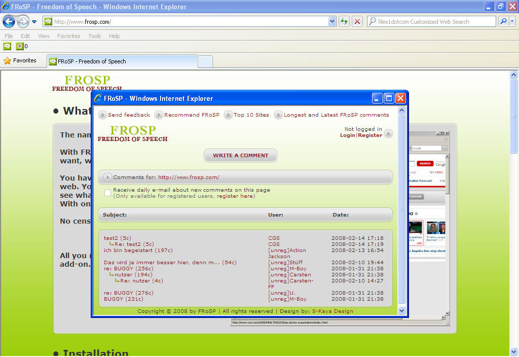 Frosp Internet Explorer Toolbar Latest Version Get Best Windows Software 