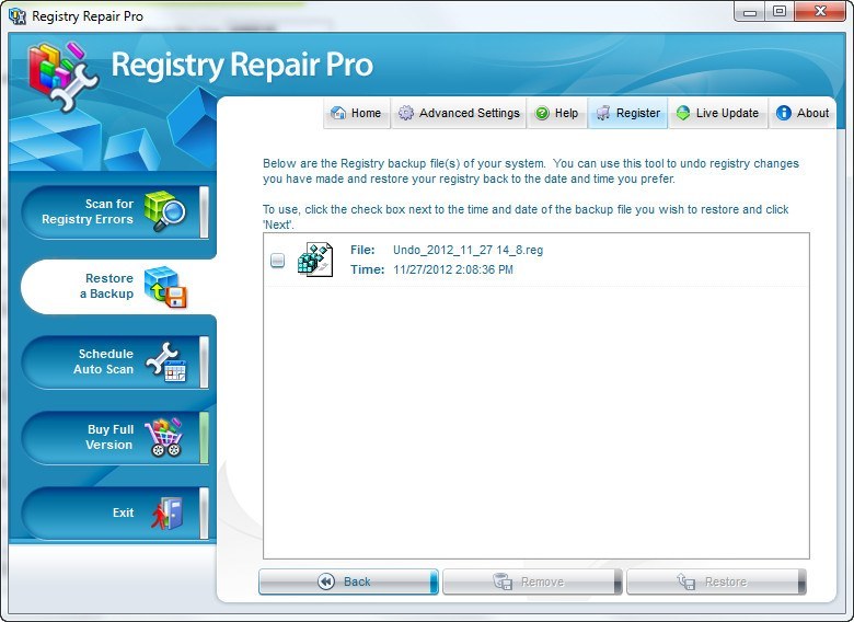 registry repair windows xp