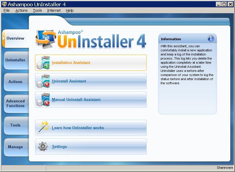 download the last version for android Ashampoo UnInstaller 12.00.12