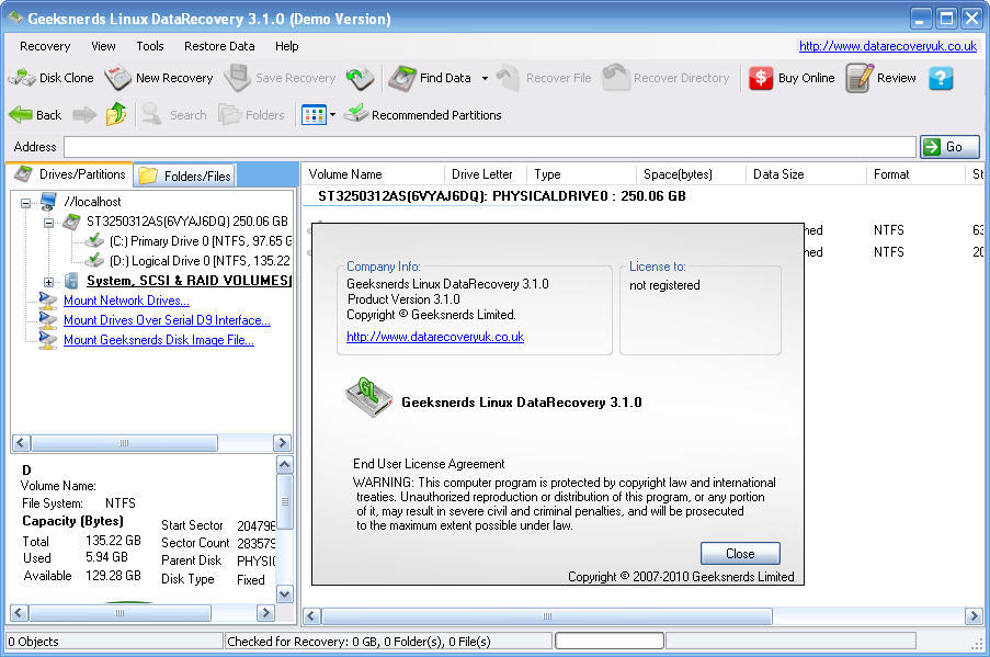 download DiskInternals Linux Recovery 6.18.0.0