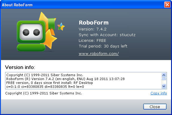 roboform firefox add on