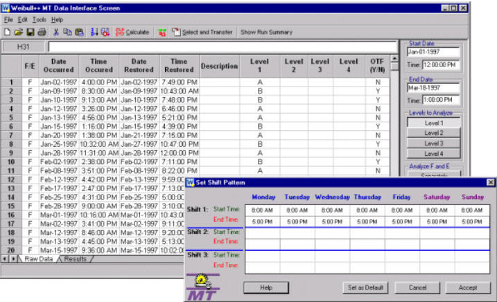 reliasoft weibull crack