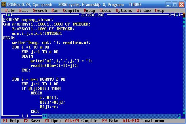 turbo pascal for window