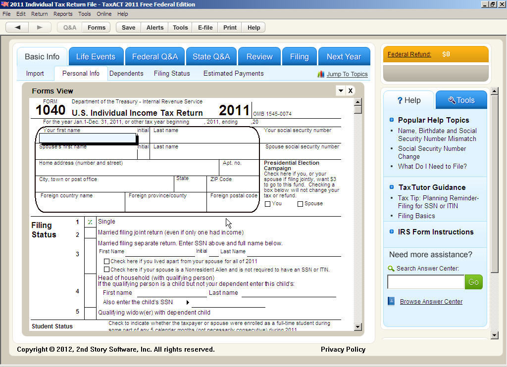 TaxACT latest version Get best Windows software