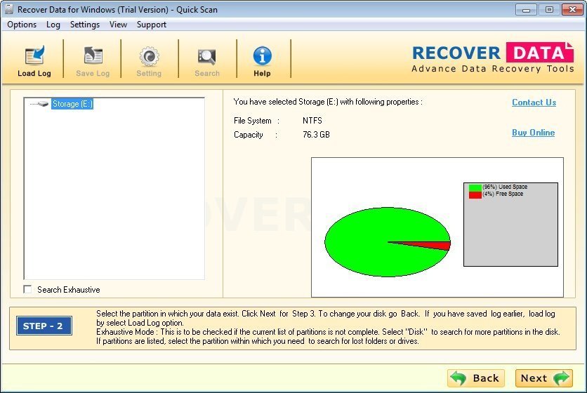 d back windows data recovery