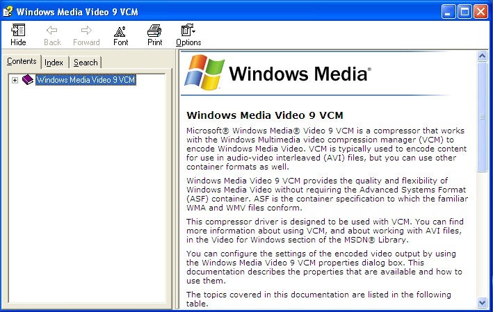 Microsoft windows media video 9 vcm что это