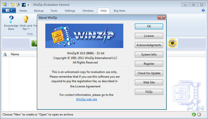 free version of winzip