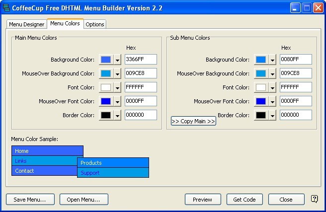 Menu builder. DHTML menu Builder. Меню билдера. Программа для создания меню. Меню для Строителей.