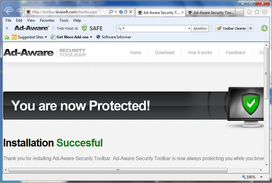 adaware secure search