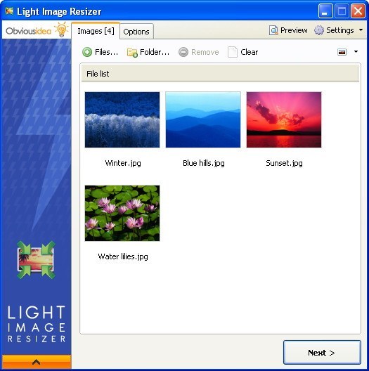 light image resizer free download italiano