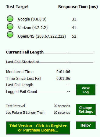 internet uptime monitor free