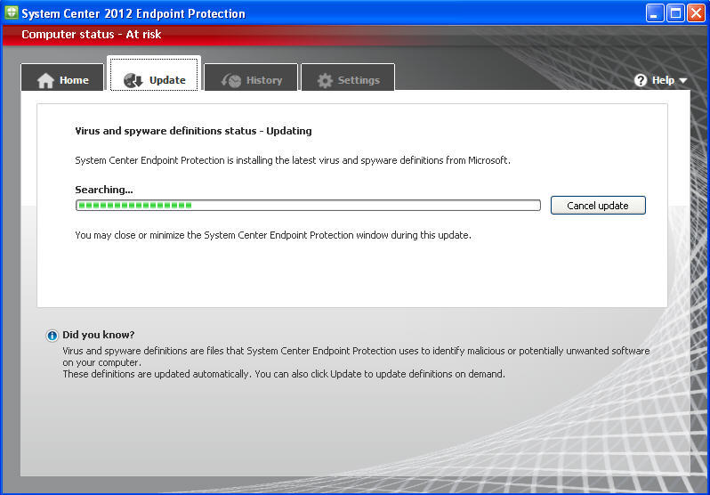 uninstall system center endpoint protection