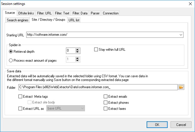 free download web data extractor 7.1