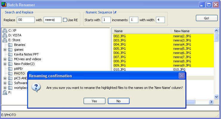 batch file rename windows 7 freeware