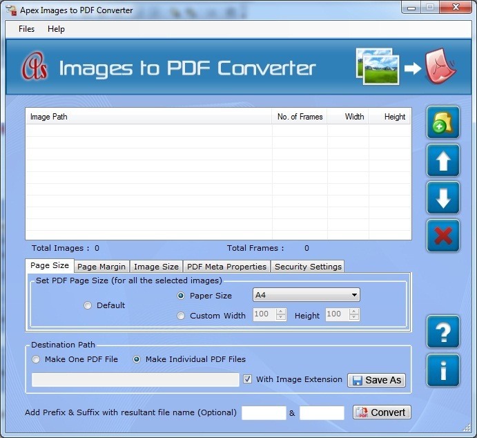 Convert Image To PDF download for free - GetWinPCSoft