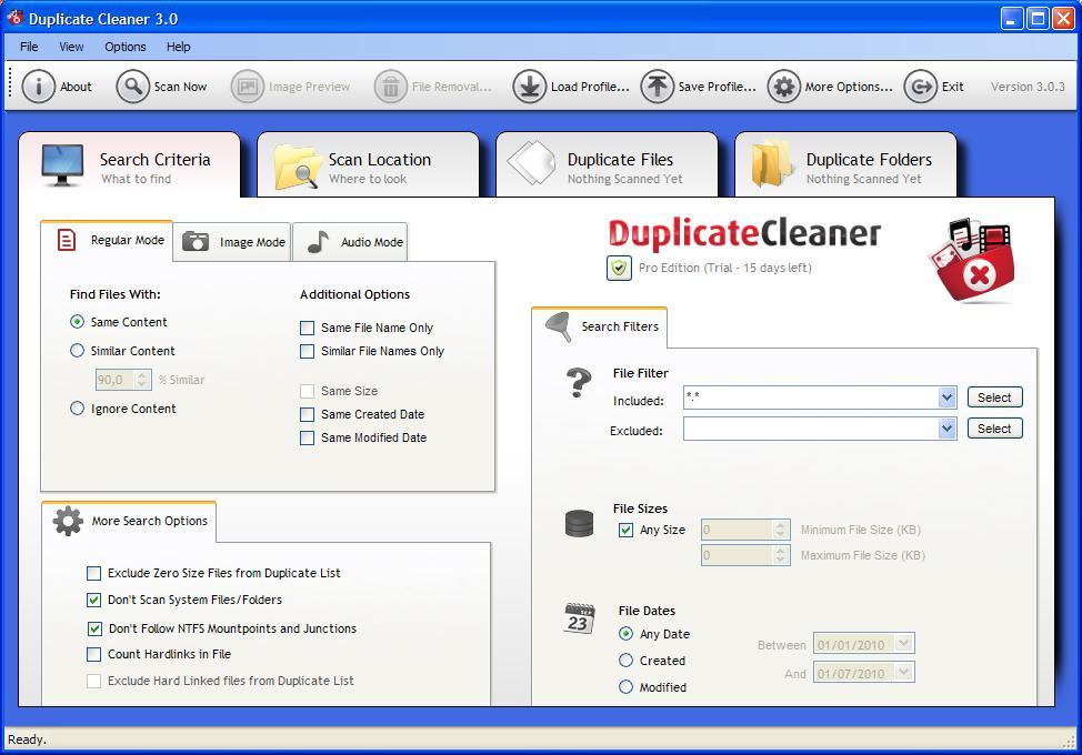 duplicate cleaner free version