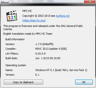 media player clasic hc