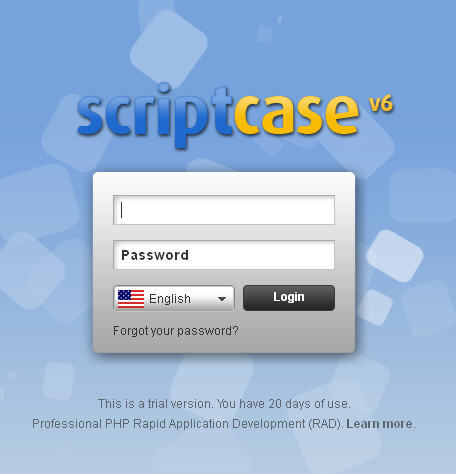 scriptcase unauthorized user