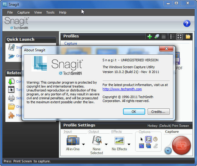 snagit video message with screen pc