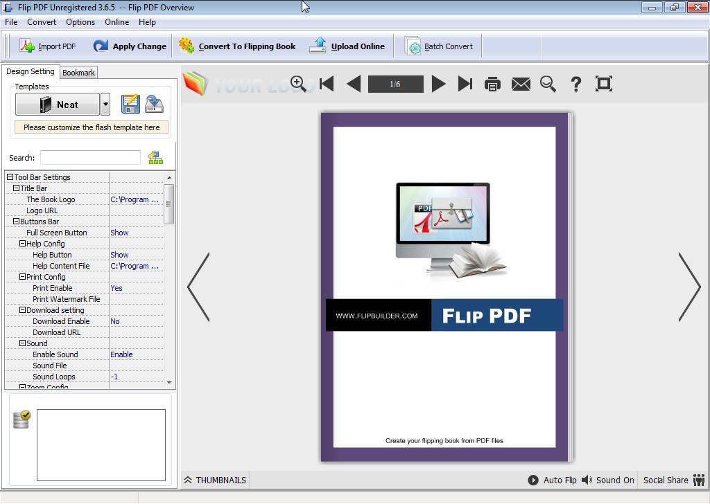 flippdf software help