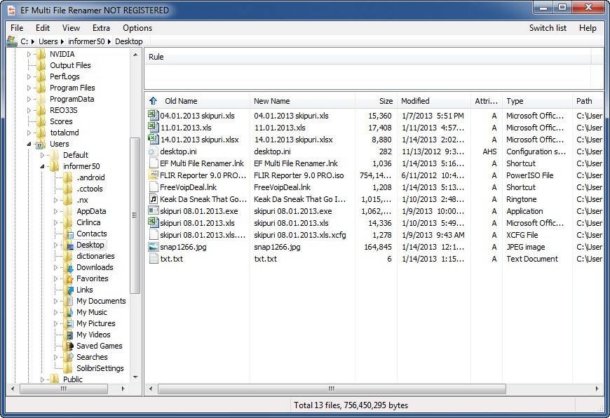multiple file rename tool