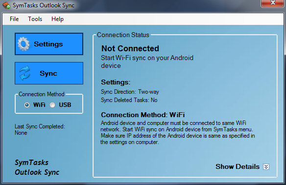 splashid safe wifi sync not updating android