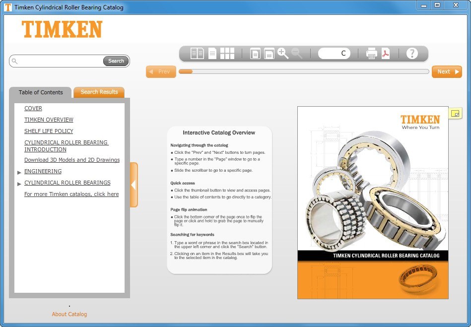 Timken Cylindrical Roller Bearing Catalog latest version Get best