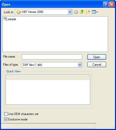 DBF Viewer 2000 free instals