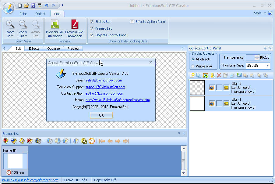 Download EximiousSoft GIF Creator 7.38