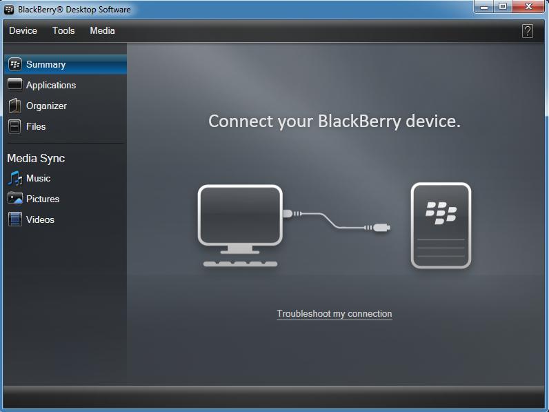 updating blackberry desktop manager