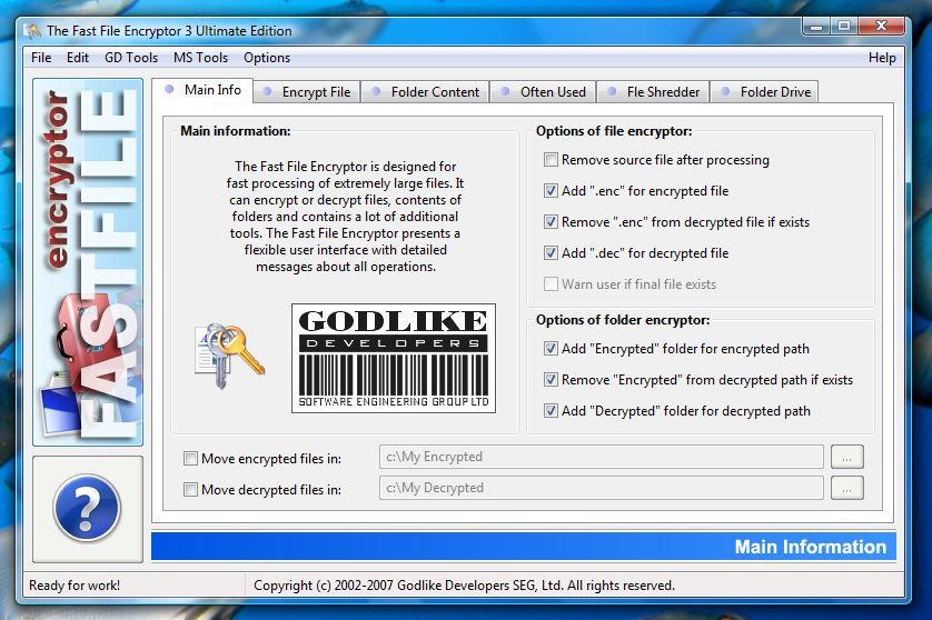 download the new Fast File Encryptor 11.5