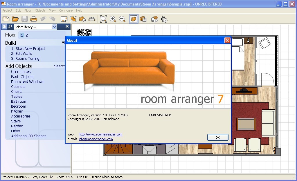 room arranger app