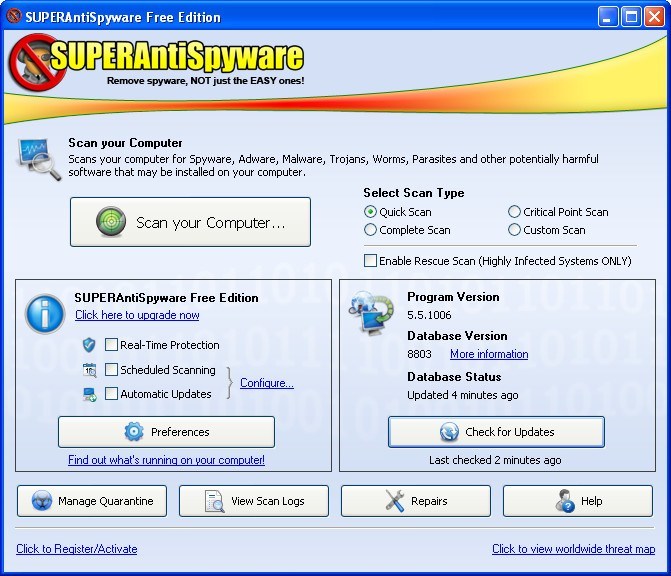 superantispyware download and install