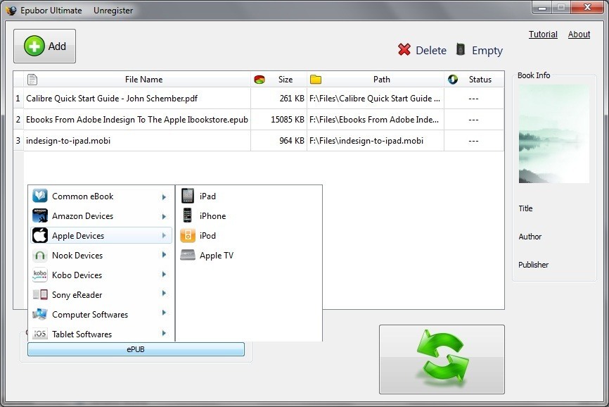 download the new version for windows Epubor Ultimate Converter 3.0.15.1117