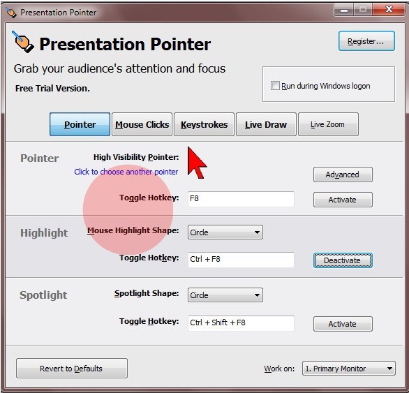 presentation pointer free download