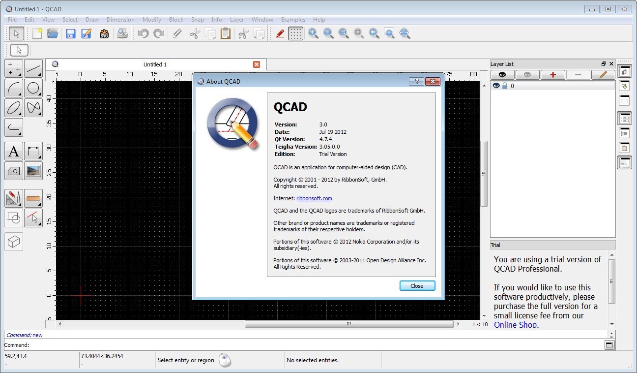 qcad drawing software