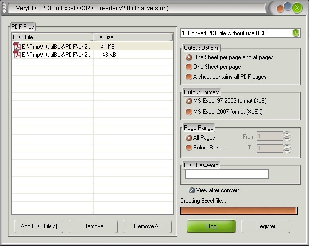 convert ocr pdf to excel