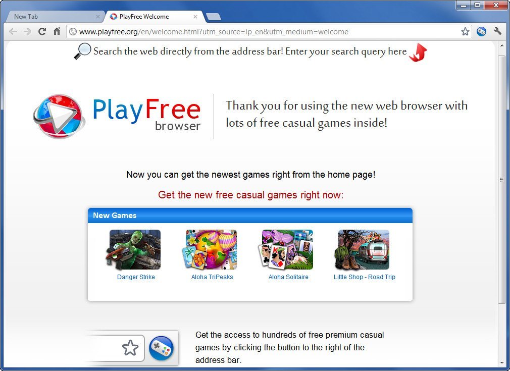 Action browser play