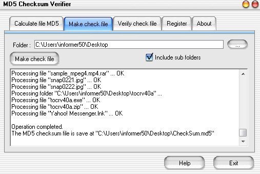 download the new for windows EF CheckSum Manager 23.08
