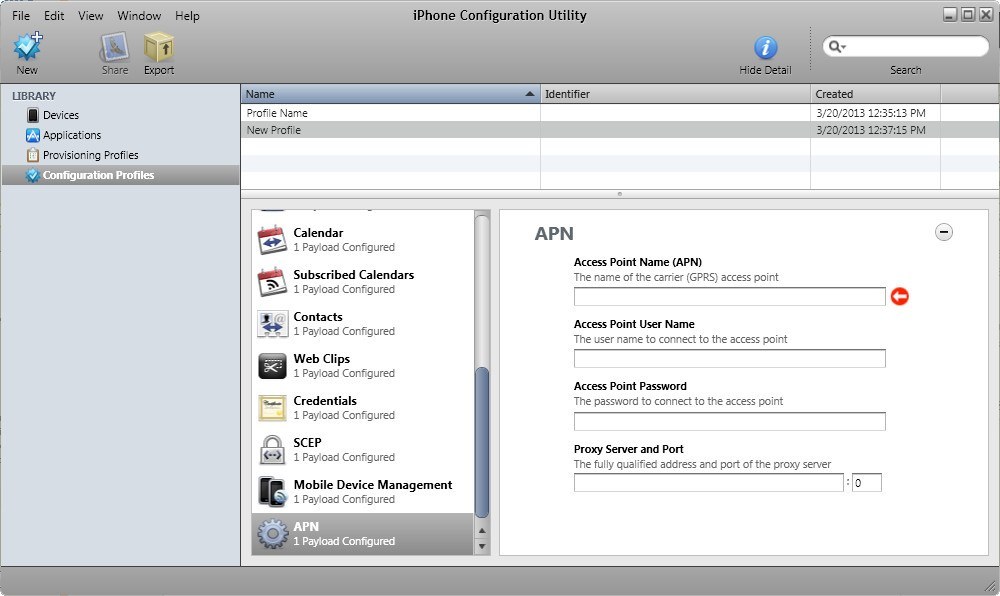 apple configuration utility 10.11