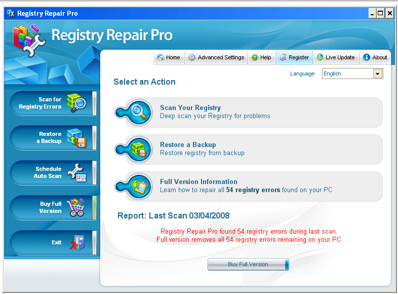 windows 7 registry repair tool